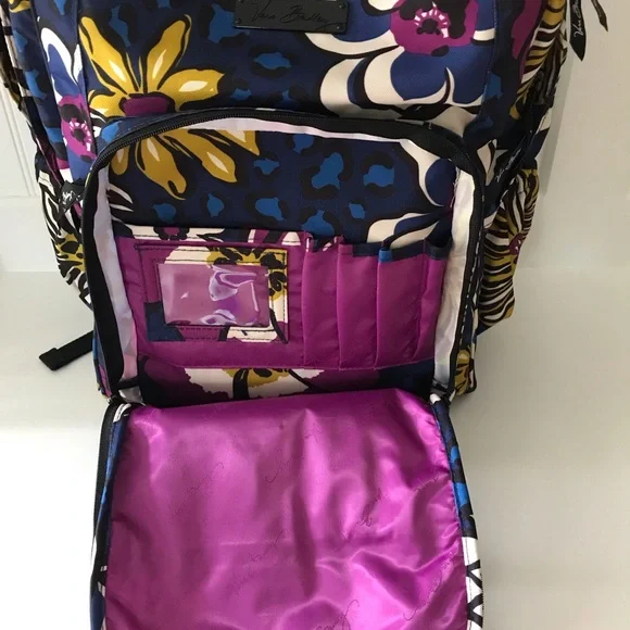 Vera Bradley Large Backpack - African Violet Retired Pattern - Picture 6 of 7